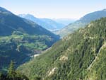 Vue sur la valle, au fond Brigg.